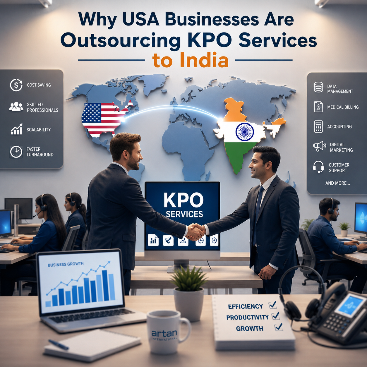 Why USA Business are Out Sourcing KPO Services to India